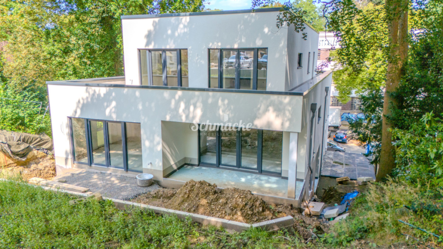 Rückansicht - Studio-Wohnung, Citynah, Barrierefrei mit Aufzug und eigenem Garten